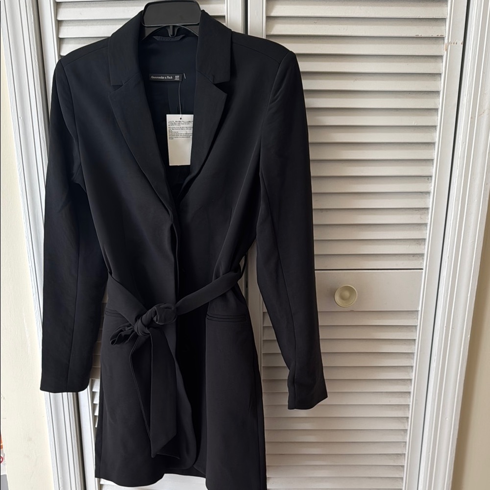 Black Women's Belted jacket dress